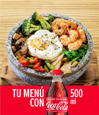 Bowl Langostinos Y Coca-Cola