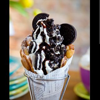 Bąbelkowy gofr Oreo