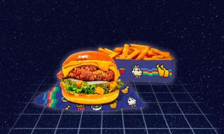 Rainbow Burger  Side