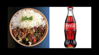 Chilli Fish + Rice + Coca-Cola