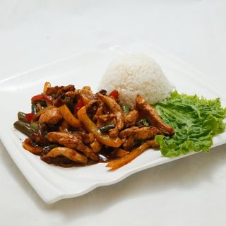 Говядина по-восточному с рисом