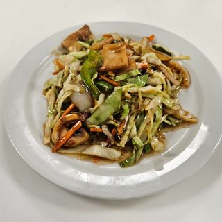 41. Col con bambú y setas chinas