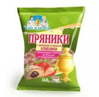 Pierniki z nadzieniem truskawkowym “Herbata we dwóje” 400g