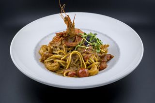linguine con gamberi