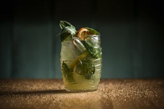 Ginger basil lemonade