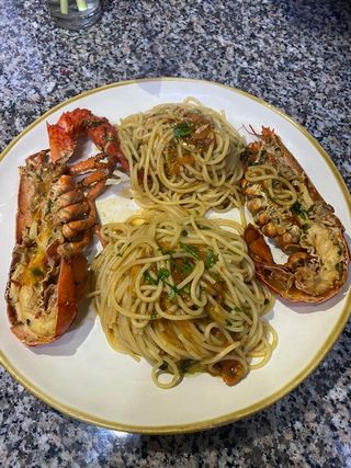 Linguine con astice 