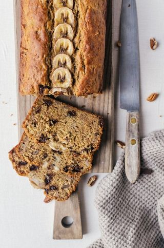 Banana bread tostato