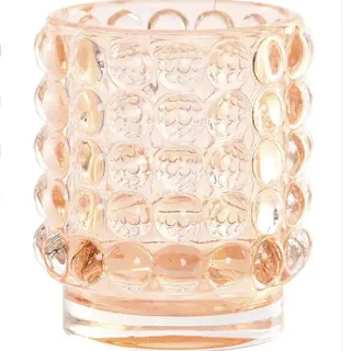 Portavela Cristal (Naranja)