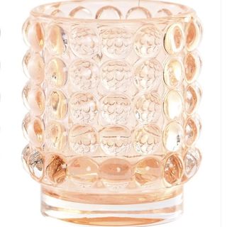 Portavela Cristal (Naranja)