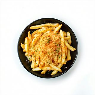 Porción De Patatas Fritas Gratinadas