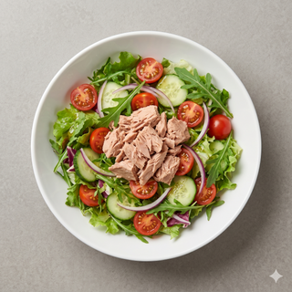Ensalada Mediterránea Con Atún