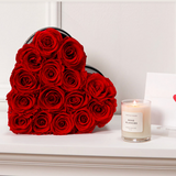 გულის ფორმის კომპოზიცია წითელი ვარდებით (Small)