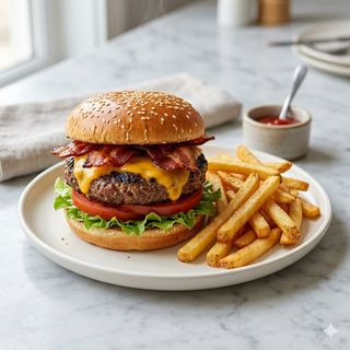 Hamburguesa Cheddar-Bacon