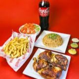 Combo pollo a la brasa  completo con Coca Cola 