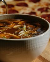 Рамен с креветками