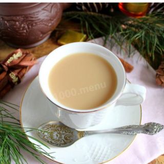 Чай черный  с молоком