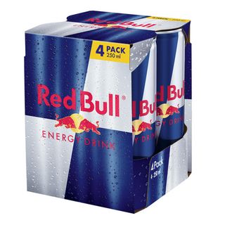 Енергетичний напій Red Bull безалкогольний середньогазований з/б (4*0,25л)