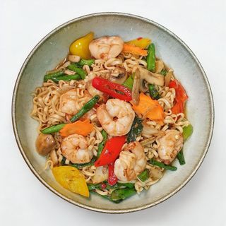 Pad Kee Mao Beef with noodles