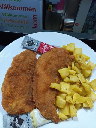 Pechuga de pollo empanada