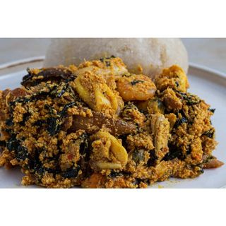 Egusi Soup with choice of swallow and protein