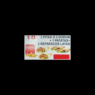 Menú 2 pitas o 2 durum