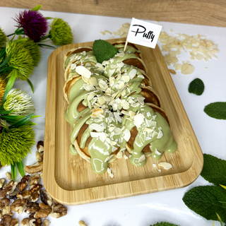 Комбинирай 10 мини палачинки с Пистачио и филиран бадем+Coca Cola Кен