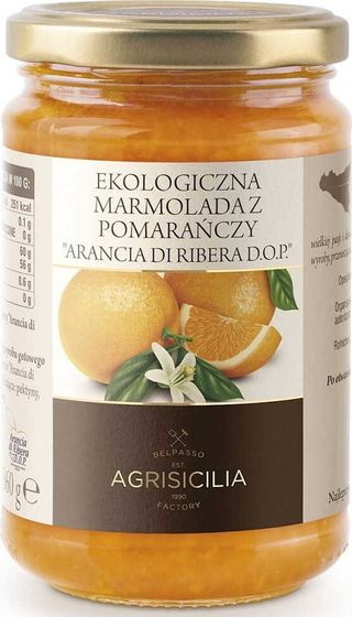 MARMOLADA Z POMARAŃCZY BIO 360 g - AGRISICILIA