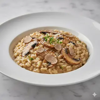 Risotto Funghi Porcini Y Trufa
