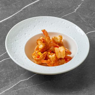 Gamberetti arrosto sale e pepe