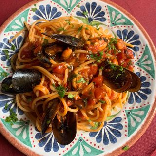 Pasta polpa e cozze
