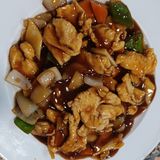 Pollo con verduras al curry