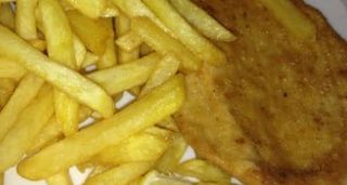 Cotoletta fritta con patate