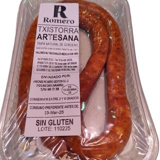 Chistorra Artesana  100% Naturales, Dulce, 250 Gr. Aprox.