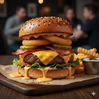 Burger z wołowiną Black Angus