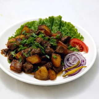 Казан кебаб с овощами