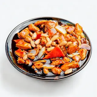 41. Pollo con salsa de almendras