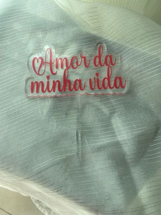 Placa "Amor da Minha Vida