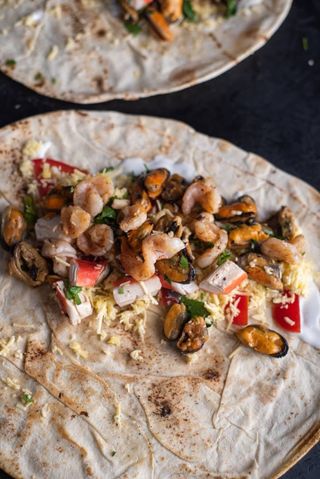 Шаурма з морепродуктами збери сам