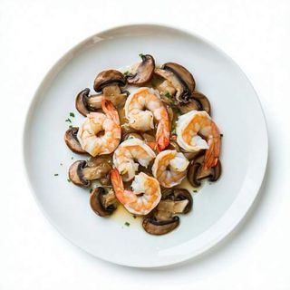 88.Gambas con champiñones