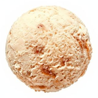 Helado de vainilla con salsa y trocitos de caramelo (135 ml.)