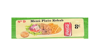 Nº9 Menú plato Kebab