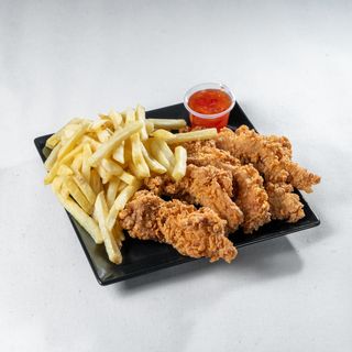 Queijo Crispy Strips com Batatas pequenas