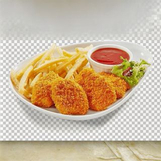 Nuggets de Frango (6u) com Salada