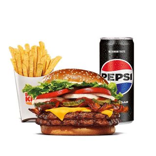 Double Bacon & Cheese Whopper Meniu