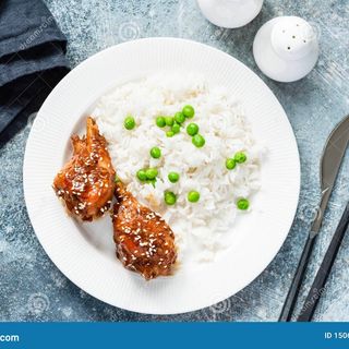 Arroz Blanco Con Guisantes