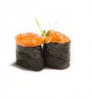 160. Gunkan spicy salmon - 2 pezzi