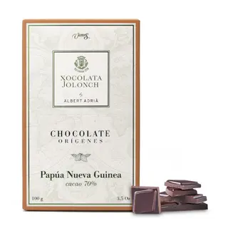 Chocolate Negro con 70% Cacao Orígenes Papúa Nueva Guinea Jolonch 100 Gr.