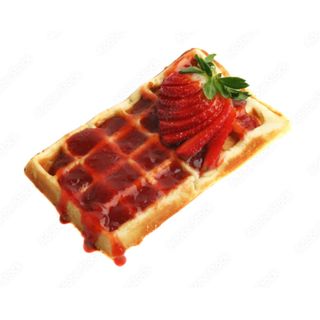 Gofre De Mermelada De Fresa
