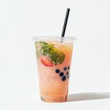 Mleko z jogurtem truskawka