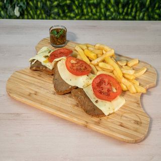 Milanesa A La Napolitana Con Patatas